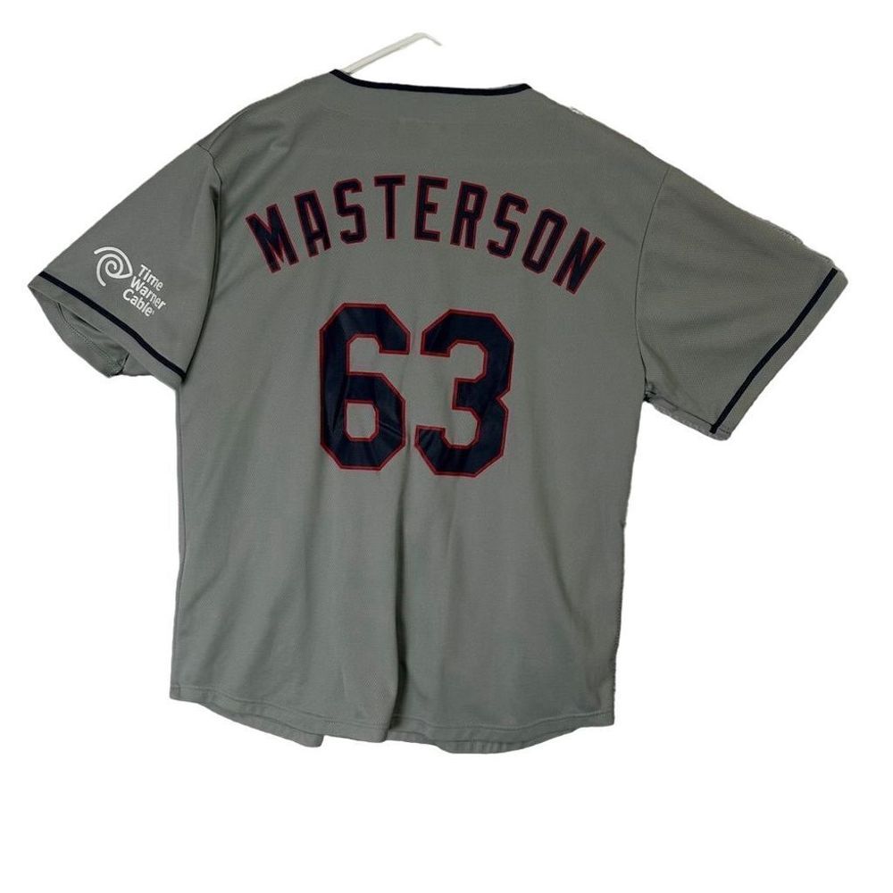 Justin Masterson Cleveland Indians #63 Jersey XL‎ Gray Men's MLB Baseball